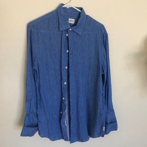Armani dress shirt medium blue